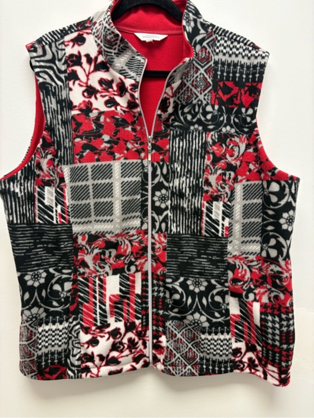 4 for $25 🖤❤️ Northern Traditions Patchwork Fleece Vest Size XXL ❤️🖤
